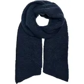 ONLY Strickschal "ONLMERLE LIFE KNITTED SCARF", Damen, Gr. 1, blau (naval academy), Feinstrick, Polyester, unifarben, Modetücher Strickschal, Kunstfaser