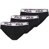 FILA Slip "MAN BRIEF", Herren, Gr. L, Jersey, schwarz, Jersey, Obermaterial: 95% Baumwolle, 5% Elasthan, körpernah, Unterhosen Slip, mit elastischem Logobund