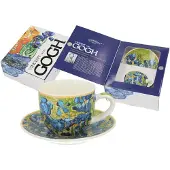CARMANI - Iris Espressotasse und Untertasse - Espressotassen mit Untertasse - Espressotassen Porzellan - Geschenkidee - 80ml