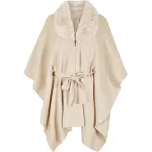 Apricot Strickjacke "mit Kunstfell" 2 mit Bindeband