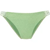 s.Oliver Bikini-Hose , Damen, Gr. 42, N-Gr, grün (salbei), Recycling-Polyamid, Strukturmuster, kontrastfarbene Details, Badehosen Bikini-Hose, mit gemusterter Strukturware