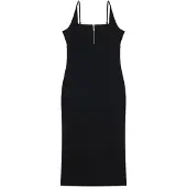 Armani Exchange für Damen. XW002056AF21295UC001 Schwarzes Bodycon-Kleid (M), Lässig, Polyamid, Ärmellos / Hosenträger
