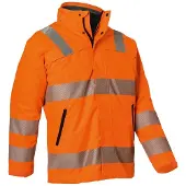 Kübler Wetterparka REFLECTIQ PSA 2 warnorange Form 1975 Grösse XS