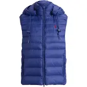 Ralph Lauren für Damen. 211958935500 Wasserabweisende faltbare Weste blau (S), Lässig, Nylon