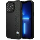 BMW Bmhcp14l22rbdk Iphone 14 Pro 6.1 Leather Dots Handyhülle