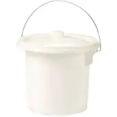 Eda Plastiques EDA Hygiene-Eimer mit Metallgriff 11,5 Liter creme