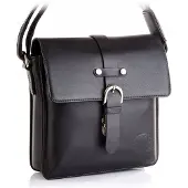 Betlewski TBG-YM-101 SCHWARZ Herren Messenger Bag OXFORD