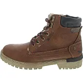 Mustang Herrenschuhe Stiefel Warmfutter Schnürstiefel Braun Freizeit, Schuhgröße:44 EU