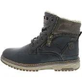 Tom Tailor Herrenschuhe Warmfutter Schnürstiefel Blau Freizeit