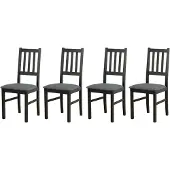 LeafDesign ESSZIMMERSTUHL - 4er-Set Bos 4 schwarz hygge 96