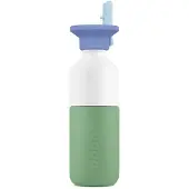 Dopper - Steel x Flip Straw - Trinkflasche Gr 350 ml weiß