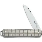 FOX Vulpis FX-VPGP130-TI Polished M390, Grenade Pattern Grey Titanium, Taschenmesser