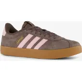 Adidas Sneaker SPORTSWEAR "VL COURT 3.0", Damen, Gr. 39, earth strata, clear pink, gold metallic, Leder, Synthetik, Schuhe Sneaker, inspiriert vom Design des samba, Topseller