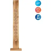 Näve Willkommen Deko Eingang Beleuchtet LED Außen Holzschild Draußen Timer 5303927