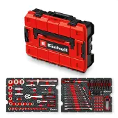 Einhell E-Case Werkzeugkoffer Mechanik 201-teilig schwarz/rot