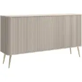 Selsey Ovarlo - Sideboard, Greige mit Metallbeinen, 163 cm