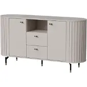 Selsey Zante - Sideboard 2-türig mit 2 Schubladen, graubeige, 150 cm