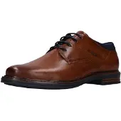 Bugatti Schnürschuh , Herren, Gr. 42, braun (cognac), Lederimitat, festlich, Schuhe Schnürschuh, Festtagsschuh, Business-Schnürer, Halbschuh