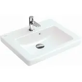 Villeroy & Boch 7315F501, Wand-Spülbecken, Rechteckig, Keramik, Weiß, 1 Becken, Rechteckig