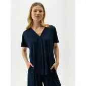 Holebrook Ellen V-neck Top navy (290) XS