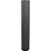 Näve Stehleuchte - Stehleuchte "BEATE" grau H: 110 cm, Stehlampe im Natural Style, aus Metall und Textilmaterial in grau, 110 cm hoch, Ø 19 cm, E27-Fassung – Druckschalter