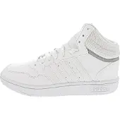 Adidas 1100000002199 SPORTSWEAR "HOOPS MID 3.0 K", Mädchen, Gr. 34, weiß (cloud weiß, cloud weiß, grau two), Synthetik, Textil, Schuhe 1100000002199, für Kinder und Jugendliche