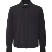 Blend Langarmhemd "Langarmhemd BHAlo", Herren, Gr. XL, N-Gr, schwarz, Obermaterial: 96% Baumwolle CO. 4% Elasthan EL., Hemden Langarmhemd