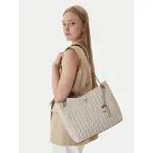 GUESS CHERYL 2 COMP TOTE Beige