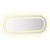 vidaXL LED-Badspiegel 40x15 cm Oval