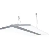 Näve Pendelleuchte - LED Pendelleuchte "FOSON", Hängelampe im Modern Style, ausKunststoff in neutralweiß, 155 cm hoch, Maße 80 x 30 cm, Inkl. LED