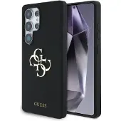 GUESS Guhcs25ls4smdk Bottom Script Samsung Galaxy S25 Ultra Handyhülle