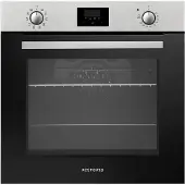 Respekta Backofen autark Einbau Edelstahl Herd Grill Heißluft Timer Ofen Jim 72L