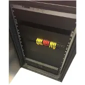 EFB Elektronik OFF-1866TS.V1RW-AK Netzwerkschrank OFFICE 18HE, 600x600 mm, RAL9005, akustisch gedämmt OFF1866TSV1RWAK