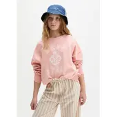 Marc O'Polo Sweatshirt , Mädchen, Gr. 164, rosa (summer blush), Sweatware, Obermaterial: 100% Baumwolle, Rundhals, Rippbündchen, Sweatshirts Sweatshirt, Kinder bis 16 Jahre, modischer Print
