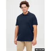 Jack & Jones Poloshirt "JJEAUSTIN POLO SS NOOS PLS" Materialmix, normal geschnitten