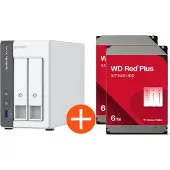 Qnap TS-216G, NAS, Tower, Cortex-A, Cortex-A55, 4 GB, 0 TB