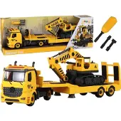 Leantoys Lean Toys Wenden Bagger Anhänger gelbes Licht Ton