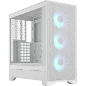 Fractal Design Pop 2 Air White TG RGB, Midi Tower, PC, Weiß, ATX, micro ATX, Mini-ITX, Stahl, Gehärtetes Glas, Gaming