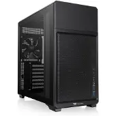 Thermaltake TR300 TG, Midi Tower, PC, Schwarz, ATX, micro ATX, Mini-ITX, SPCC, Gehärtetes Glas, Gaming