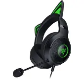 Razer Kraken Kitty V2, Kabelgebunden, Gaming, 20 - 20000 Hz, 353 g, Kopfhörer, Schwarz