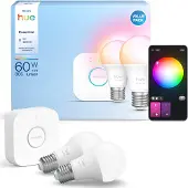 Philips Hue White & Color Ambiance Basis Starter-set: 2 Smarte Lampen E27 (806 Lm)