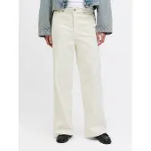 Jack & Jones Tokyo Wide C6171 Jjxx Hochtaillierte Jeans Weiß 30 / 34 Frau Weiß 30