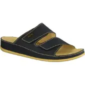 VITAL Pantolette 0938-0378, Herrenpantolette, Chinablau, Leder, Sommerschuh - Herrenschuhe Sandale / Pantolette, Blau, leder (nubuk)