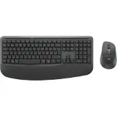 Logitech Signature Comfort Plus Combo MK880 for Business, Kabellos, USB + Bluetooth, Plunger key switch, QWERTY, Graphit, Maus enthalten