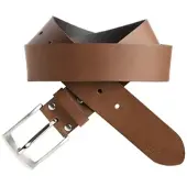 H.I.S. Ledergürtel H.I.S, Herren, Gr. 125, braun (cognac), Rindsleder, unifarben, Basic, Gürtel Ledergürtel, im zeitlos edlem Look - NEU bis Gr. 145 verfügbar