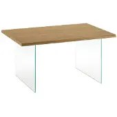 STONES Snooker - Fester Tisch (160 x 90 cm) aus braunem Eichenfurnier