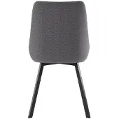 STONES Fox Indoor-Sessel mit dunkelgrauer Mikrofaser-Sitzfläche und -Rückenlehne, robustem Metallrahmen und modernem Design – Fox