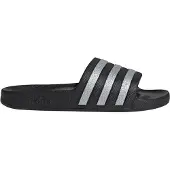 Adidas Damen Badeschlappen Adilette Aqua KJ7351 39 - Core Black/Silver Met./Silver - 39