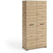 Masseno Drehtürenschrank ALBANO 90/186/56cm 2-türig Eiche Artisan