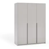 Masseno Drehtürenschrank AMARA 148/204/58cm 3-türig Kaschmir